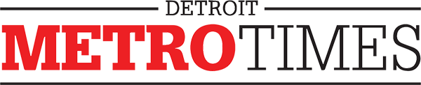 Logo of Detroit Metro Times, featuring the words 'Detroit' in grey and 'METRO TIMES' in bold red and black letters. The design is modern and recognizable within a rectangular layout.